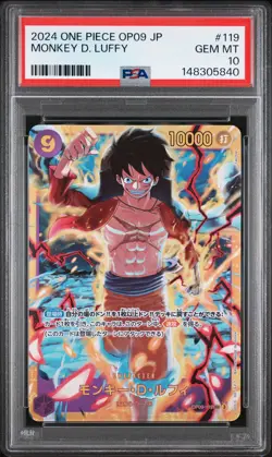 2024 ONE PIECE JAPANESE OP09-EMPERORS IN THE NEW WORLD MONKEY D. LUFFY PSA 10 - Image 1