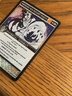 Dragon Ball Z TCG Android 16’s Rocket Punch FOIL Rare R106 Panini DBZ CCG Card - Image 3