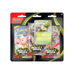 Pokemon Trading Card Game: Mega Evolution Perfect Order 3-Booster Blister NEW - Image 1