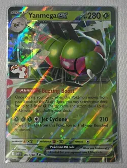 Pokemon TCG Yanmega ex 003/182 (Prize Pack Series 8) Stamped Single Trading Card - Image 1