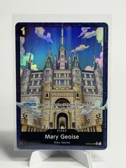 One Piece Alt Art Mary Geoise (OP05-097) Stage Holo Super Rare Card Bandai - Image 1