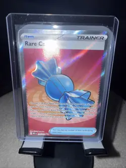 Pokemon TCG Rare Candy Trainer-Item Full Art Holo MEGA 175/185 Card - Image 1