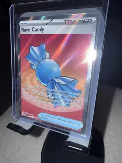 Pokemon TCG Rare Candy Trainer-Item Full Art Holo MEGA 175/185 Card - Image 2