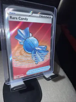 Pokemon TCG Rare Candy Trainer-Item Full Art Holo MEGA 175/185 Card - Image 3