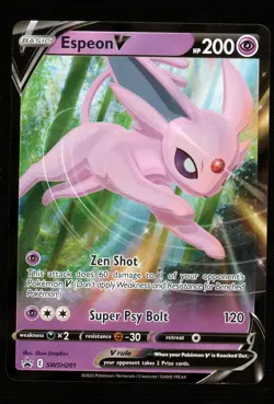 Pokemon Espeon V SWSH: Sword & Shield Promo Cards #SWSH201 NM - Image 1