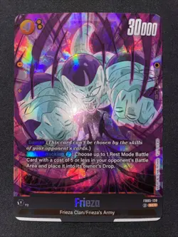 Dragon Ball Card Game Fusion World Frieza FB05-120 SCR Foil English NM - Image 2
