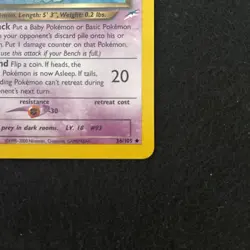 Dark Haunter 36/105 Uncommon Neo Destiny Pokemon Card - Image 4