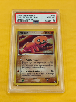 2006 Pokemon EX Legend Maker Trapinch Reverse Holo Foil #67/92 PSA 10 GEM MINT - Image 1