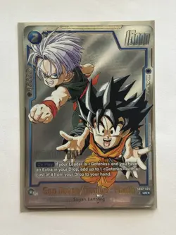 Son Goten/Trunks : Youth SB02-025 Alt Art Manga Booster 02 Dragon Ball Card Eng - Image 1