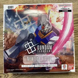 Gundam Card Game Newtype Rising Box BANDAI 1 Pack Contains 6 + 1 Card, 24 Packs - Image 1