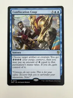 Confiscation Coup MTG Magic the Gathering Card NM Near Mint DRC - Image 1