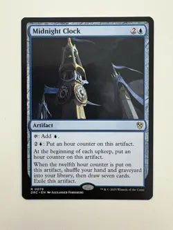 Midnight Clock MTG Magic the Gathering Card NM Near Mint DRC - Image 1