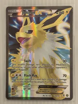 Pokemon TCG XY Generations Jolteon EX Full Art Card 28a/83 NM/MINT! CLEAN RARE - Image 2