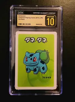 CGC 10 Pristine Bulbasaur Old Maid 2019 Japanese Pokemon Card - Image 1