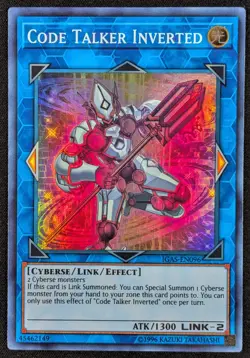 Code Talker Inverted 1996 Super Rare Holo Yugioh Card IGAS-EN096 (NM) - Image 1