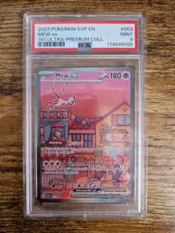 Mew ex SVP053 Scarlet & Violet 151 Special Illustration Promo Pokemon Card PSA 9 - Image 1