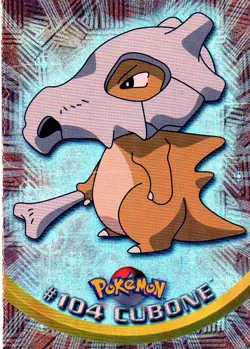 Pokemon #104 Cubone Card Holo Foil TV Animation Edition Series 2 Topps 2000 Rare - Image 1