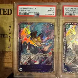 PSA10 Cavendish EB01-012 SR Official Event Prize 4-Card Set One Piece Card Japan - Image 2