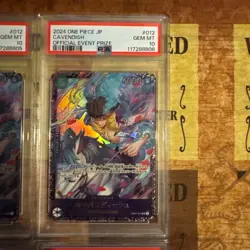 PSA10 Cavendish EB01-012 SR Official Event Prize 4-Card Set One Piece Card Japan - Image 3