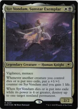 Syr Vondam, Sunstar Exemplar - FOIL - R Edge of Eternities 231 - MTG - Image 1