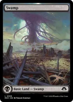 Swamp (0306) -Foil Near Mint MTG Modern Horizons 3 - Image 1