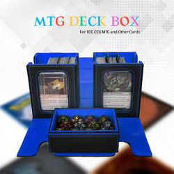MTG Deck Box, 3-In-1 MTG Commander Deck Storage with Dice Tray, 4 Dividers & 2 C - Image 5