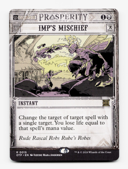 Imp's Mischief [Outlaws of Thunder Junction: Breaking News] MTG Magic NM/M 💀 - Image 1
