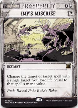 Imp's Mischief [Outlaws of Thunder Junction: Breaking News] MTG Magic NM/M 💀 - Image 3