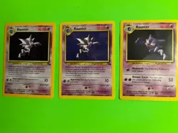 TRIO OF POKEMON CARDS- HAUNTER BASE SET 1 HOLO VINTAGE CARD 2 OTHER CARDS COOL!! - Image 1