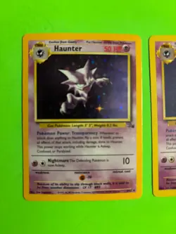 TRIO OF POKEMON CARDS- HAUNTER BASE SET 1 HOLO VINTAGE CARD 2 OTHER CARDS COOL!! - Image 2