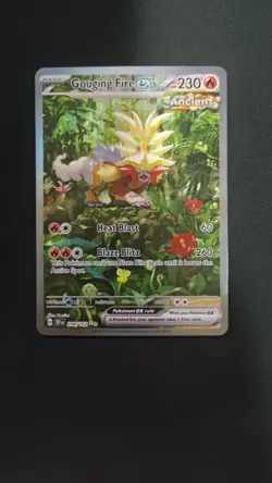 Gouging Fire ex 204/162 Temporal Forces Pokemon Card - Image 1