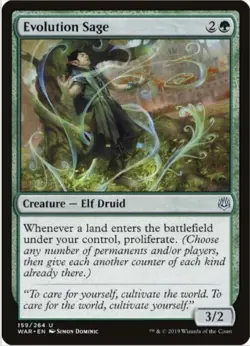 Evolution Sage (Regular, #159, NM) War of the Spark (WAR), MTG - Image 1