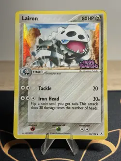 Lairon 45/110 Ex Holon Phantoms Reverse Holo Foil Stamped Pokemon Card - Image 1
