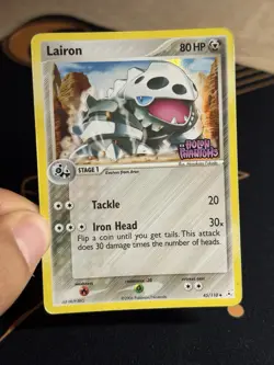 Lairon 45/110 Ex Holon Phantoms Reverse Holo Foil Stamped Pokemon Card - Image 3