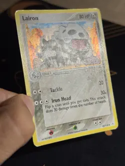 Lairon 45/110 Ex Holon Phantoms Reverse Holo Foil Stamped Pokemon Card - Image 4
