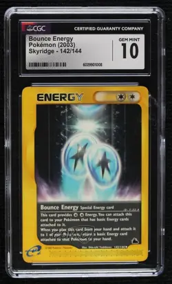 Bounce Energy Pokemon e-Card Series Skyridge CGC 10 Gem Mint 2003 - Image 1