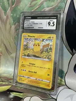 CGC 9.5: Pikachu 2022 McDonald's Collection Confetti Holo Pokemon Card 7/15 - Image 2