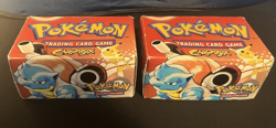 LOT of 2 Pokemon TCG WOTC 1999 Blastoise Base Set Card Box EMPTY Vintage Used - Image 1