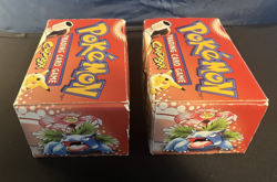 LOT of 2 Pokemon TCG WOTC 1999 Blastoise Base Set Card Box EMPTY Vintage Used - Image 2