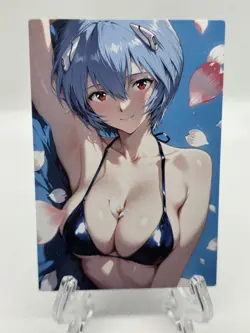 Rei Ayanami Evangelion Anime Waifu Card - Image 1