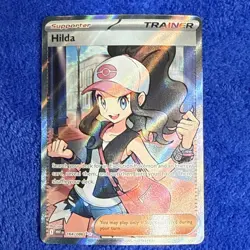 Pokemon TCG Trainer Hilda Full Art Rare Holo Card Black Bolt White Flare - Image 1
