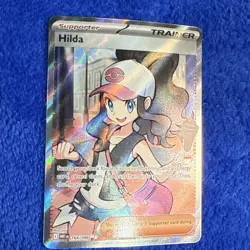 Pokemon TCG Trainer Hilda Full Art Rare Holo Card Black Bolt White Flare - Image 2