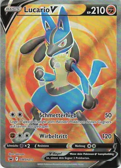 Lucario V - Holo Promo SWSH: Sword & Shield Promo Cards SWSH213 NM - Image 1