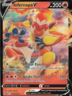 Infernape V - Holo Promo SWSH: Sword & Shield Promo Cards SWSH252 NM - Image 1