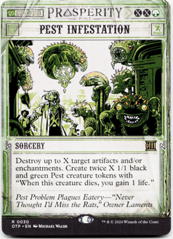 Pest Infestation [Outlaws of Thunder Junction: Breaking News] MTG Magic NM/M 🌳 - Image 3