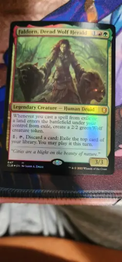 Faldorn, Dread Wolf Herald Commander Legends: Battle for Baldur's Gate Foil - Image 1