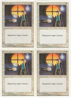 MTG Death Ward x4 4th Fourth Edition Common LP Playset - Image 1