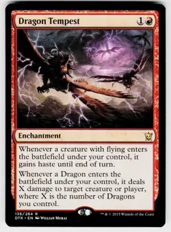DRAGON TEMPEST 136 R DRAGONS OF TARKIR MAGIC: THE GATHERING NM/M - Image 1