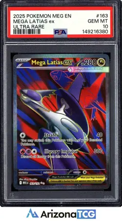 Pokemon 2025 Mega Latias ex 163/132 Ultra Rare Mega Evolution GEM MINT PSA 10 - Image 1