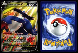 HONCHKROW V 161/172 ULTRA RARE BRILLIANT STARS POKEMON NM - Image 3